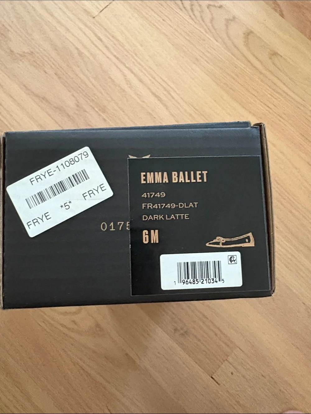 FRYE Women’s Tan Ballet Flats with Bow size 6 Dark Latte (New)